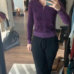 Juicy couture velour zip up jacket